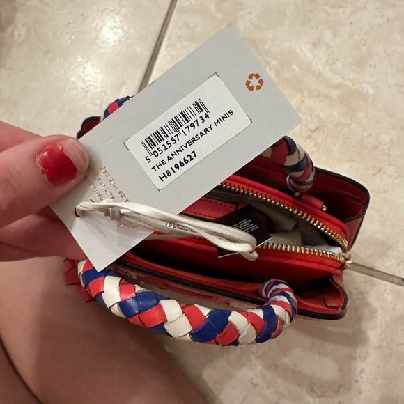 Radley london the anniversary minis small zip top grab bag purse british red - Picture 4 of 4